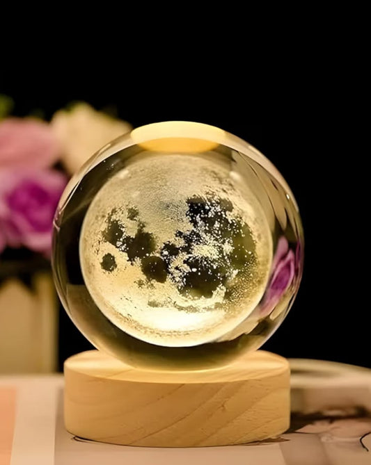 USB Power 3 Color Moon Lamps | 360° Rotatable LED Night Light